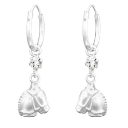 lange Pferde Ohrringe in Silber - Little Ones