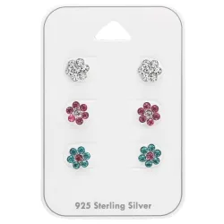 Blumen Ohrstecker in Silber - Little Ones