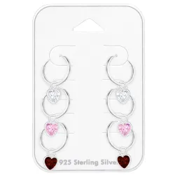 12 mm Herz Kreole in Silber - Little Ones