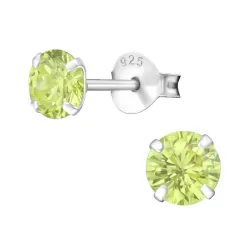 5 mm runden Ohrstecker in Silber - Little Ones