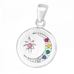 12 mm Mond und Stern Anhänger aus Silber - Little Ones