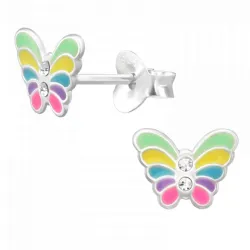 Schmetterlinge Kinderohrringe in Silber - Little Ones