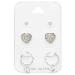 Herz Ohrringe in Silber - Little Ones