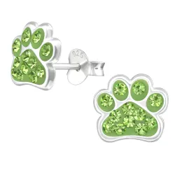 Pfote Kinderohrringe in Silber - Little Ones