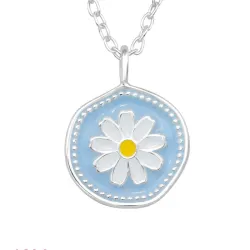Blumen Halskette aus Silber und Anhänger aus Silber - Little Ones