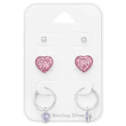 Herz Ohrringe in Silber - Little Ones