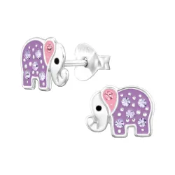 Elefant Kinderohrringe in Silber - Little Ones