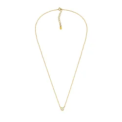 45 cm Halskette mit Anhänger aus vergoldetem Silber 0,035 ct