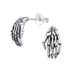 Skeletthand Ohrringe in Silber - Little Ones