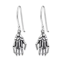 Skeletthand Ohrringe in Silber - Little Ones