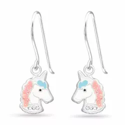 lange Einhorn Ohrringe in Silber - Little Ones