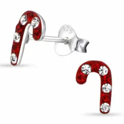 Weihnachtsstock Bergkristall Ohrstecker in Silber - Little Ones