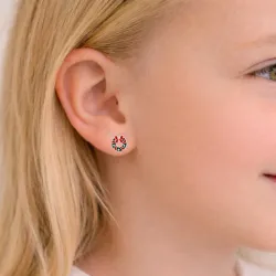 Geschenk Bergkristall Ohrstecker in Silber - Little Ones