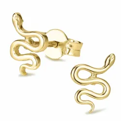 Schlange Ohrstecker in 9 Karat Gold - Gold Collection