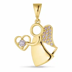 Engel Zirkon Anhänger aus 9 Karat Gold - Gold Collection
