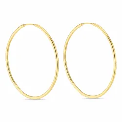 30 mm Kreole in vergoldetem Sterlingsilber