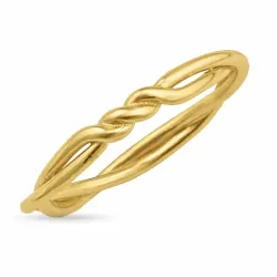 Knoten Ring aus vergoldetem Sterlingsilber