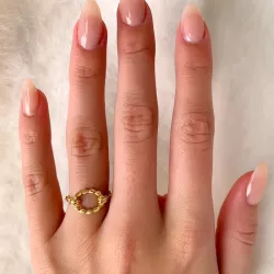 geflochtenes Ring aus vergoldetem Sterlingsilber