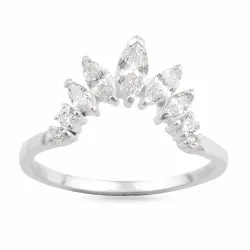 Kollektionsmuster Zirkon Ring aus Silber