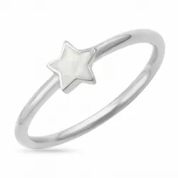 Stern Mondstein Ring aus Silber