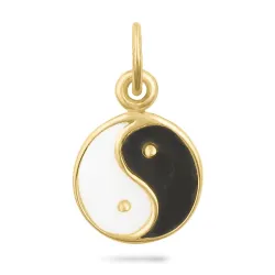 Yin Yang Anhänger aus vergoldetem Sterlingsilber