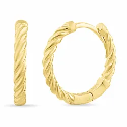 15 mm Kreole in vergoldetem Sterlingsilber