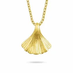 Muschel Halskette aus vergoldetem Sterlingsilber