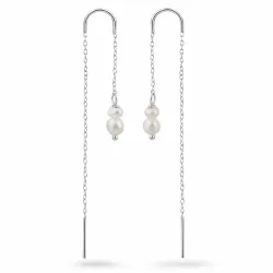 Perle ketten ohrringe in Silber