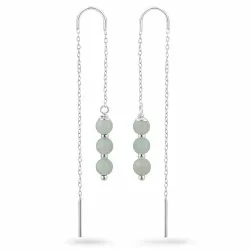 Amazonit ketten ohrringe in Silber - Loom Stones