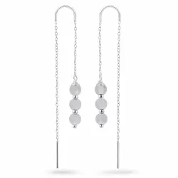Mondstein ketten ohrringe in Silber - Loom Stones