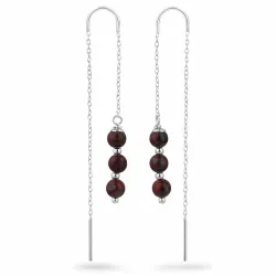 rotem jasper ketten ohrringe in Silber - Loom Stones