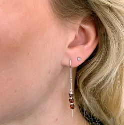 rotem jasper ketten ohrringe in Silber - Loom Stones