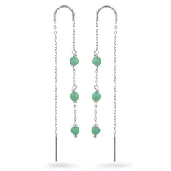 Amazonit ketten ohrringe in Silber - Loom Stones