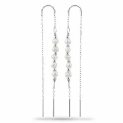 Perle ketten ohrringe in Silber