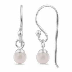 altrosa Quarz Ohrhänger in Silber - Loom Stones