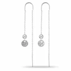 lange ketten ohrringe in Silber