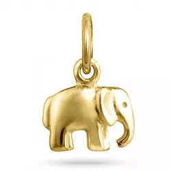 Elefant anhänger aus vergoldetem sterlingsilber