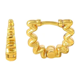 Hultquist Wavy Kreole in vergoldetem Sterlingsilber