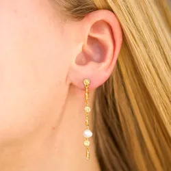 Hultquist Hazel lange Ohrringe in vergoldetem Sterlingsilber