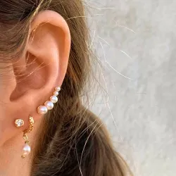 Hultquist Callie Ohrringe in vergoldetem Sterlingsilber weißem Zirkon