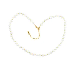 Hultquist Arabella Perle Halskette in vergoldetem Sterlingsilber