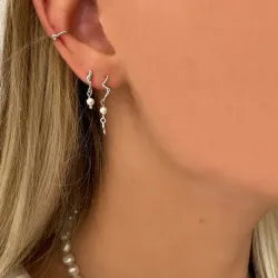 Nava Kai Petite Perle Ohrringe in Silber