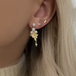 Nava Zola Petite Ohrringe in vergoldetem Sterlingsilber