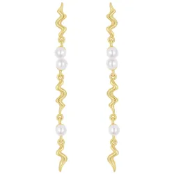 Nava Nisa Ohrringe in vergoldetem Sterlingsilber