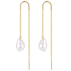 Nava Ananta ketten ohrringe in vergoldetem Sterlingsilber