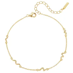 Nava Naga Armband in vergoldetem Sterlingsilber