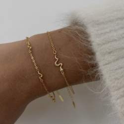 Nava Naga Armband in vergoldetem Sterlingsilber