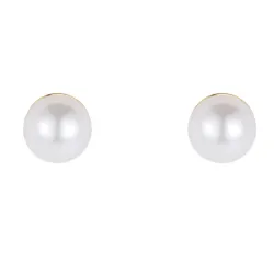 Nava Mira Petite Perle Ohrstecker in vergoldetem Sterlingsilber