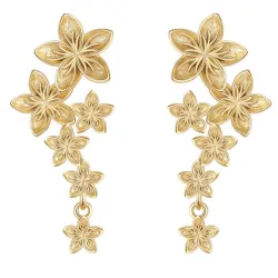 Nava Leia Ohrringe in vergoldetem Sterlingsilber