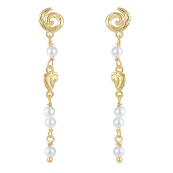 Nava Cayman ketten ohrringe in vergoldetem Sterlingsilber